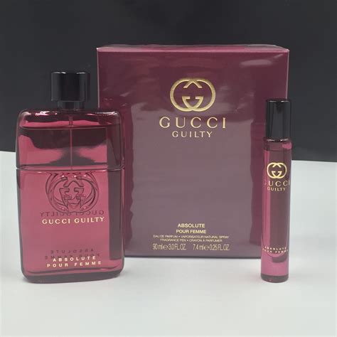 gucci guilty absolute gift set womens|Gucci Guilty women's perfume set.